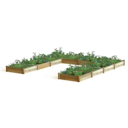 Lawnitator U Shaped Harvester Raised Garden Bed 189 x 189 x 13 in. LA73703